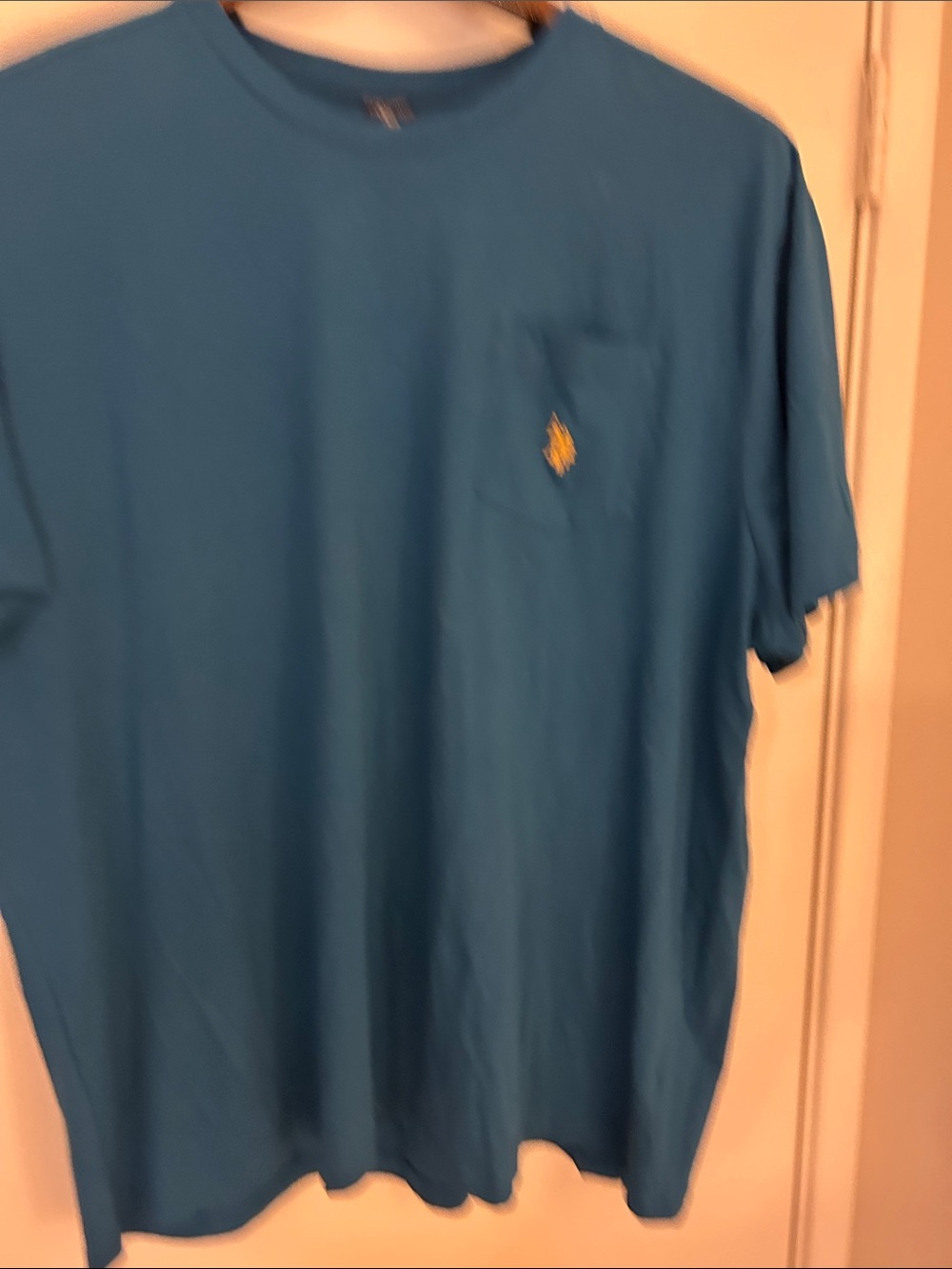 US POLO ASSN. Teal Short-Sleeve Pocket Tee - Embroidered Logo